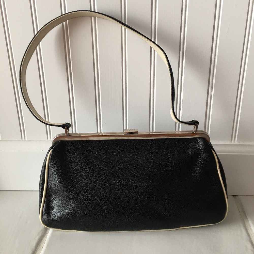 FURLA Black w/Cream Purse